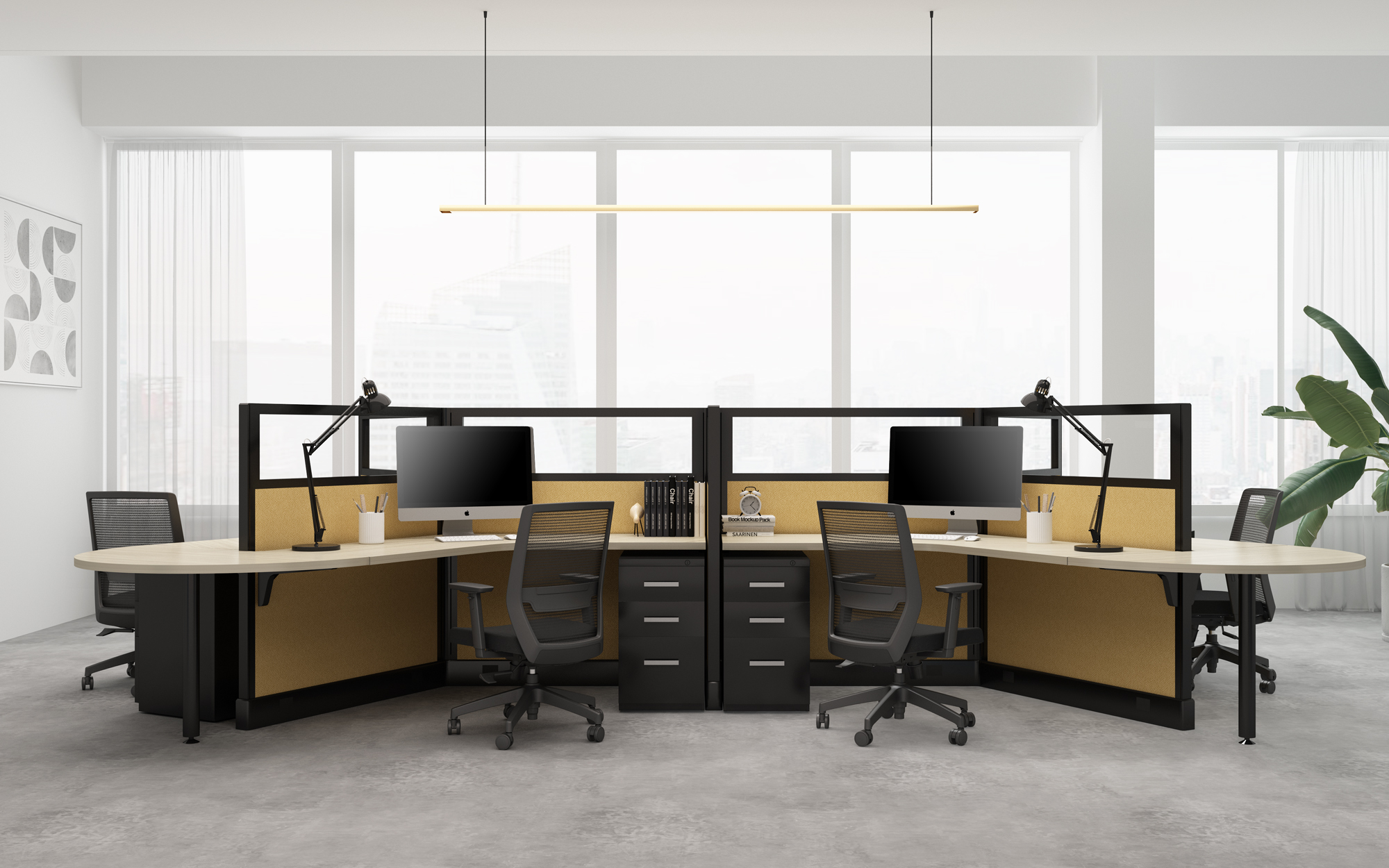 Render of Fríant System 2 panel system in action